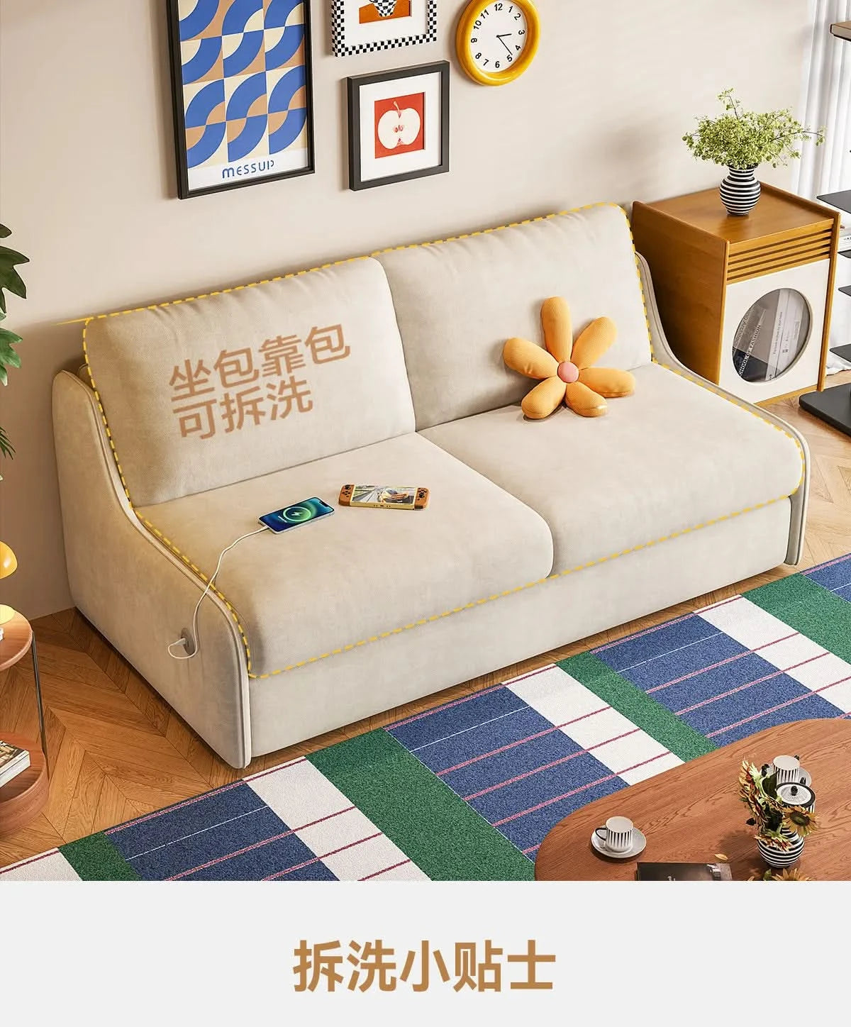 Apartment Multifunctional Living Room Sofa Comfortable Adults Sleeper Cushion Sofa Cinema Relax Meubles De Salon Home Furniture
