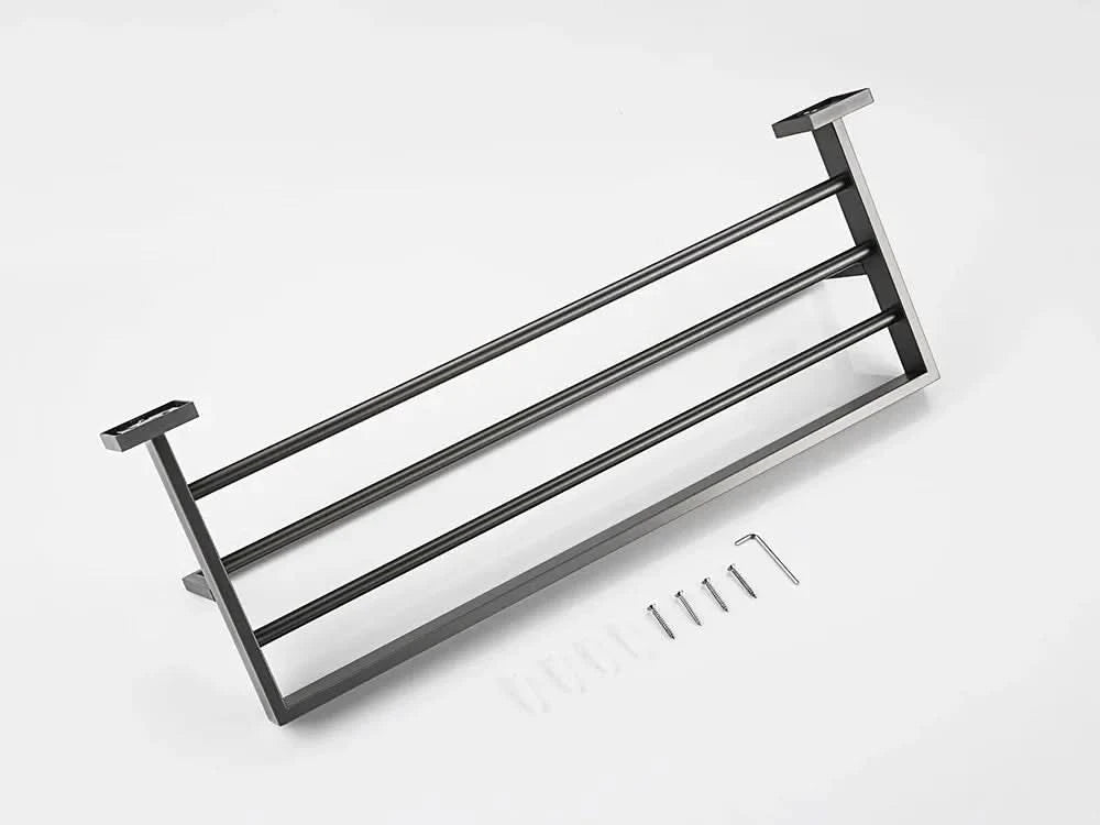 Gunmetal Stainless Steel Bathroom Accessorie Hardware Towel Rack,Toilet Paper Holder, Robe Hook, Towel Bar