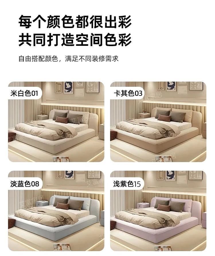 Queen Size Marriage Bed Modern Minimalist Multifunctional Bedroom Bed Storage Space Camas De Casal De Luxo Home Furniture