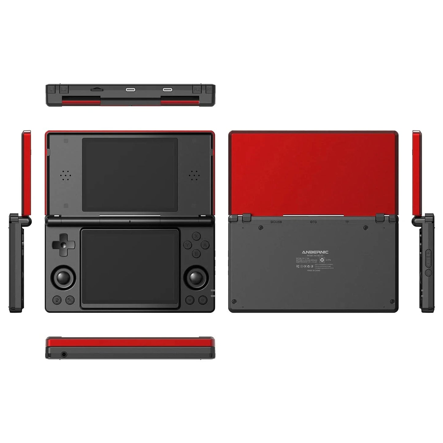 Anbernic RG DS Retro Handheld Game Console Flip Video Games Player 4" IPS Dual Screen Android14 4000mAh Supports RixelHK PSP PS2