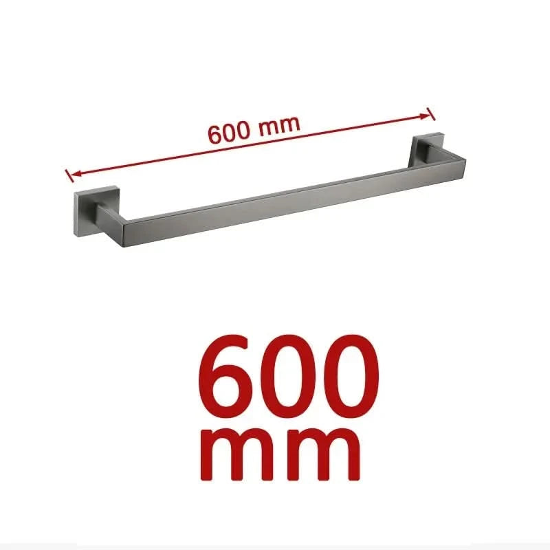 Gunmetal Stainless Steel Bathroom Accessorie Hardware Towel Rack,Toilet Paper Holder, Robe Hook, Towel Bar