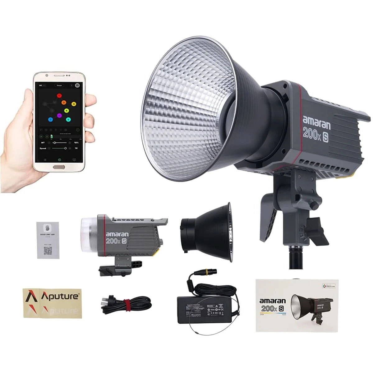 Amaran 200x S 100x S 200d S 100d S COB Video Light Bicolor Daylight Photography Lighting for Film Recoding Filmmaking by Aputure