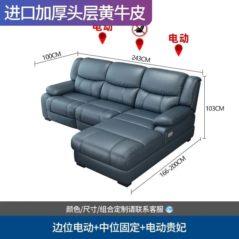 Luxury Function Living Room Sofa Leather Waterproof Designer European Living Room Sofa Reading Children Sofas Camas Furnitures