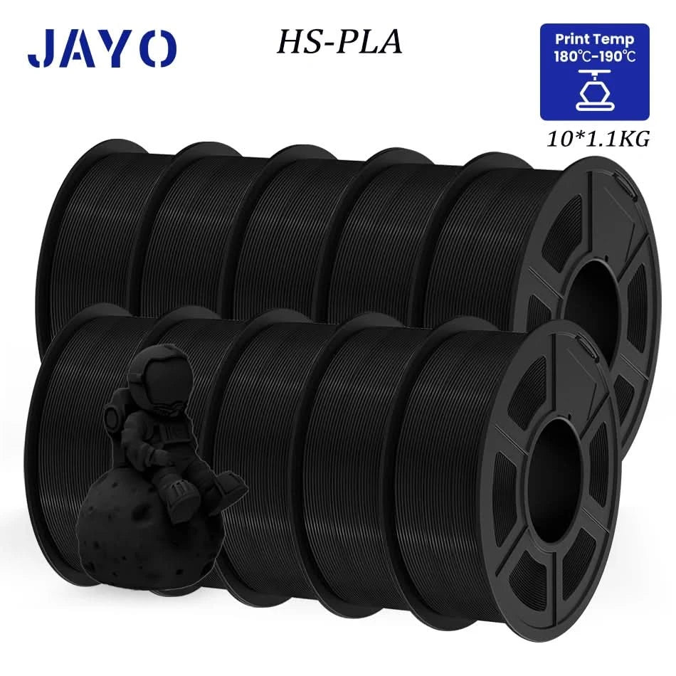 JAYO PLA / ABS / PETG / Silk / ASA / TPU / PLA+ Filament 10 Rollen 3D-Drucker-Filament 1.75MM 0.65/1/1.1KG sauber gewickeltes 3D-Filament