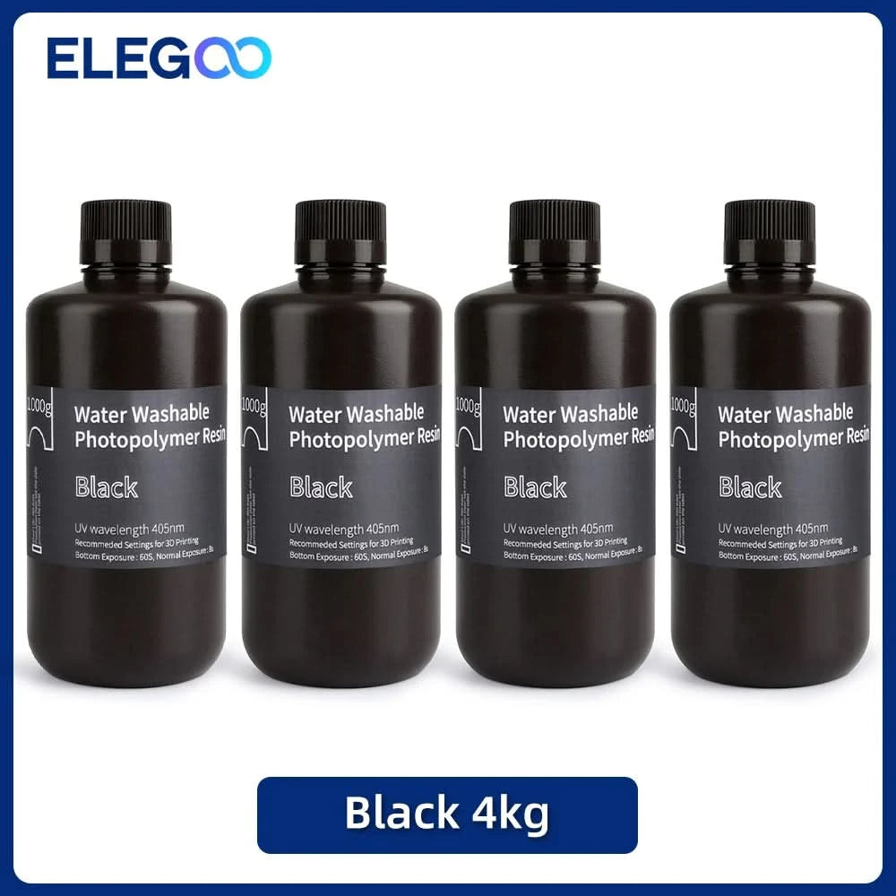 ELEGOO Water Washable 3D Druckerharz LCD UV-härtendes Harz 405nm Standard Photopolymerharz für LCD 3D-Druck 1000g 8 Farben