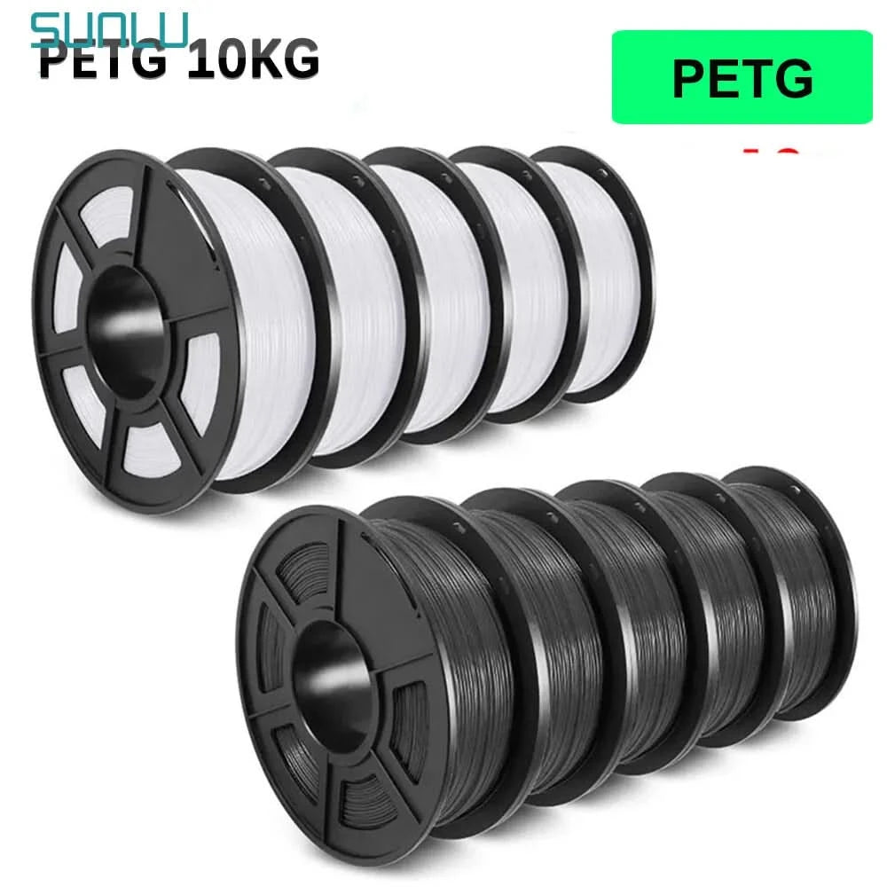 SUNLU 10KG 3D Filament PLA/PLA PLUS/PETG/Easy ABS Filament 1.75mm 10 Rollen 1KG sauber gewickeltes 3D-Drucker-Filament für 3D-Drucker