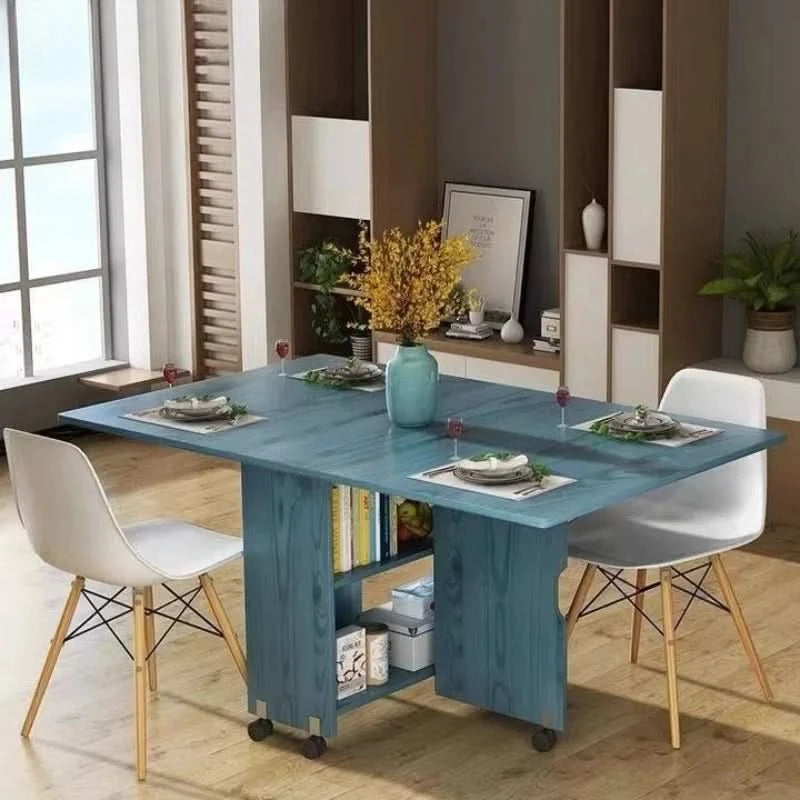 Quality Senior Dining Tables Modern Minimalist Foldable Rectangle Kitchen Table Sets Style Dining Room Furniture Esstisch