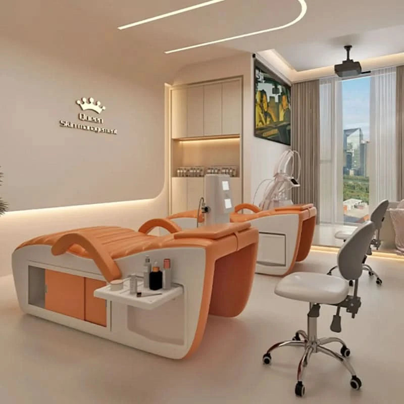 Beauty Profesional Massage Bed Hidden Space Storage Trendy Unique Lash Bed Modern Design Cama De Massagem Salon Furniture