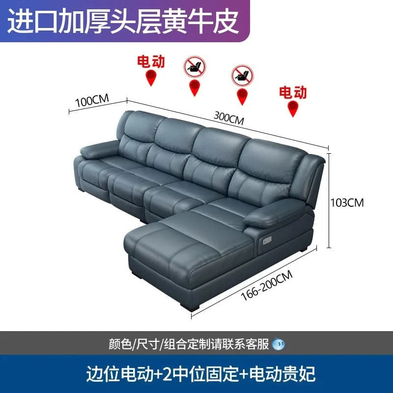 Luxury Function Living Room Sofa Leather Waterproof Designer European Living Room Sofa Reading Children Sofas Camas Furnitures