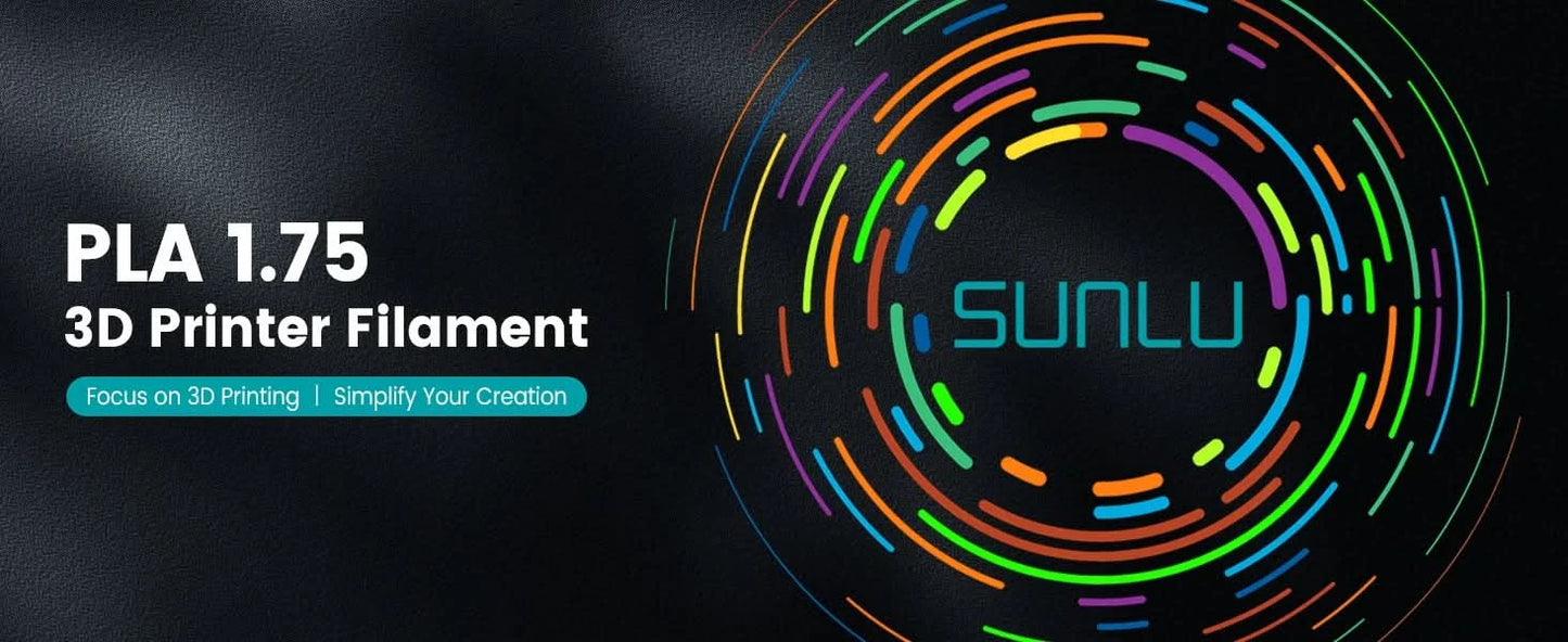 SUNLU 10KG 3D Filament PLA/PLA PLUS/PETG/Easy ABS Filament 1.75mm 10 Rollen 1KG sauber gewickeltes 3D-Drucker-Filament für 3D-Drucker