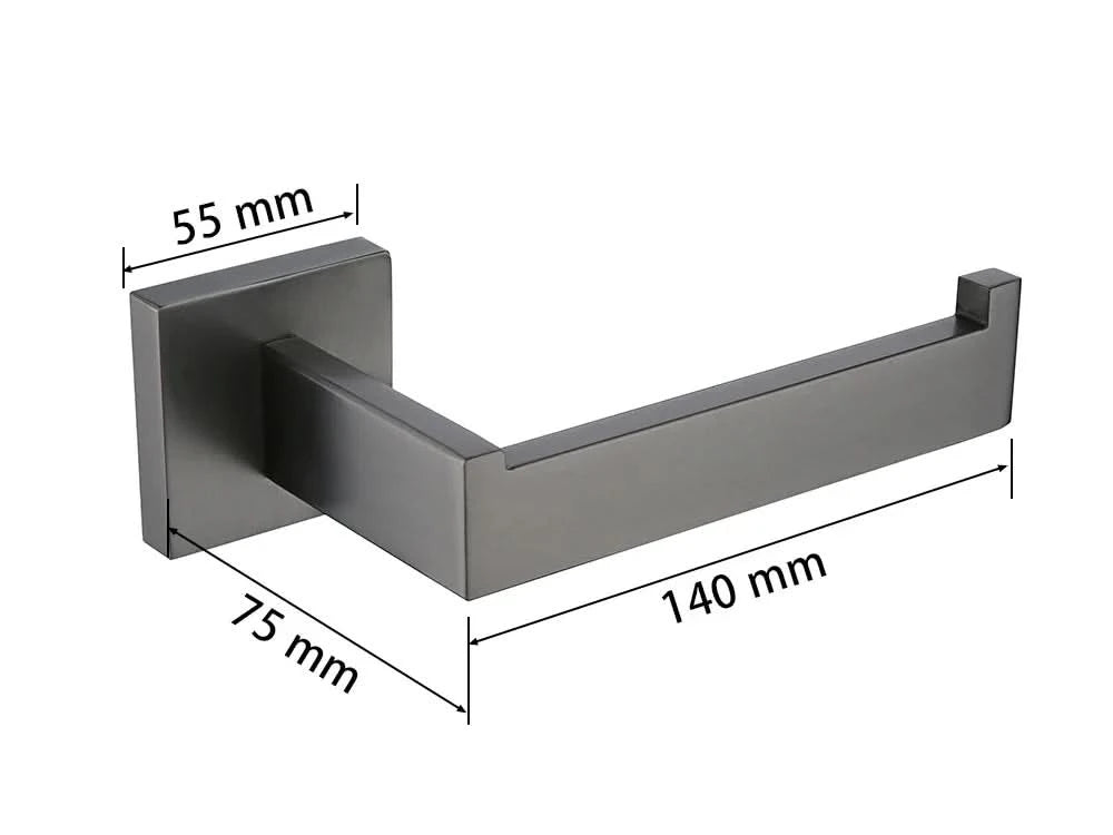Gunmetal Stainless Steel Bathroom Accessorie Hardware Towel Rack,Toilet Paper Holder, Robe Hook, Towel Bar