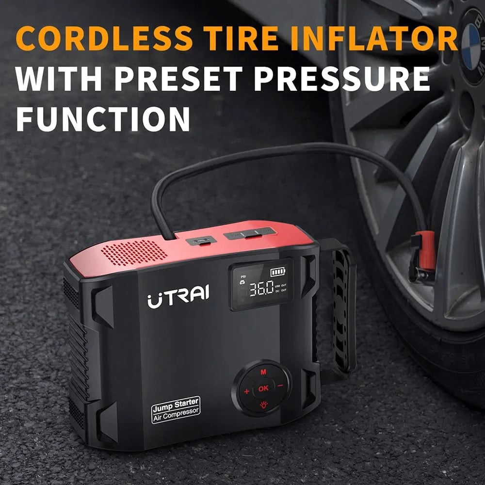 UTRAI Jump Starter 2000A/2500A/4000A/6000A Power Bank Portable Charger Car Booster 12V Auto Starting Device Emergency Car Batter