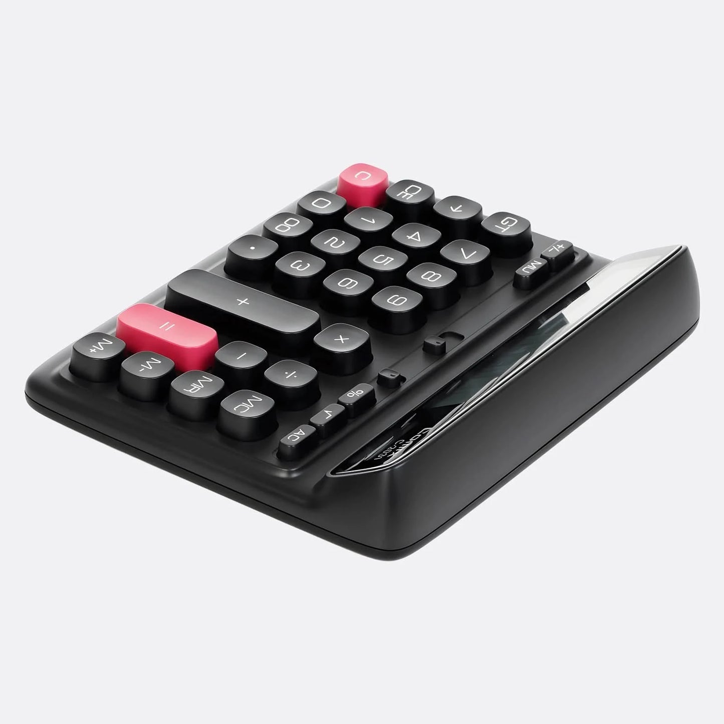 Comix Desktop Calculator, Computer Keys 12 Digit Large Display, Dual Power Black Electronic Calculator for Office Home