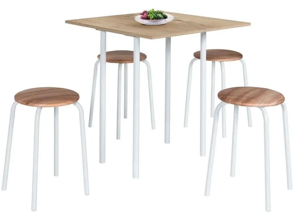 Folding Table Set with 4 Stools