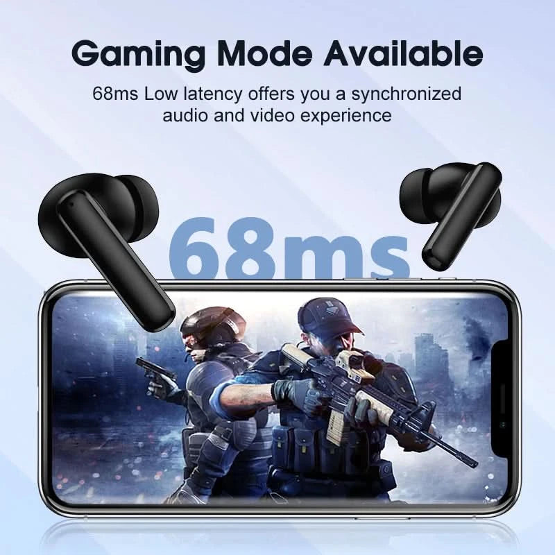 QCY T13 ANC Wireless Earbuds Bluetooth 5.3 TWS ANC Geräuschunterdrückung Kopfhörer 4 Mikrofone ENC Headset In-Ear Freisprech-Ohrhörer