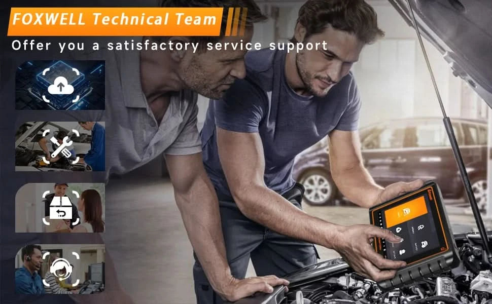 FOXWELL NT809BT OBD2 Bluetooth Car Diagnostic Tool All System Bi-Directional 30+ Reset Code Reader OBD2 Scanner Automotivo