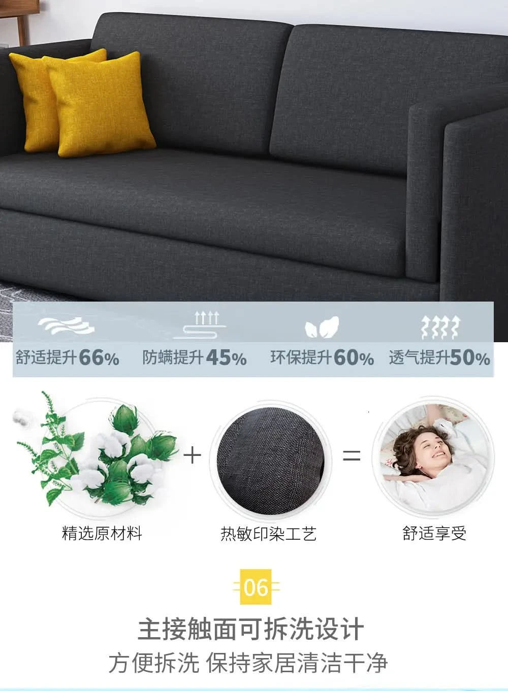 Apartment Multifunctional Living Room Sofas Small Apartment Sleeper Adults Luxury Sofa Comfortable Soft Meuble Maison Furniture