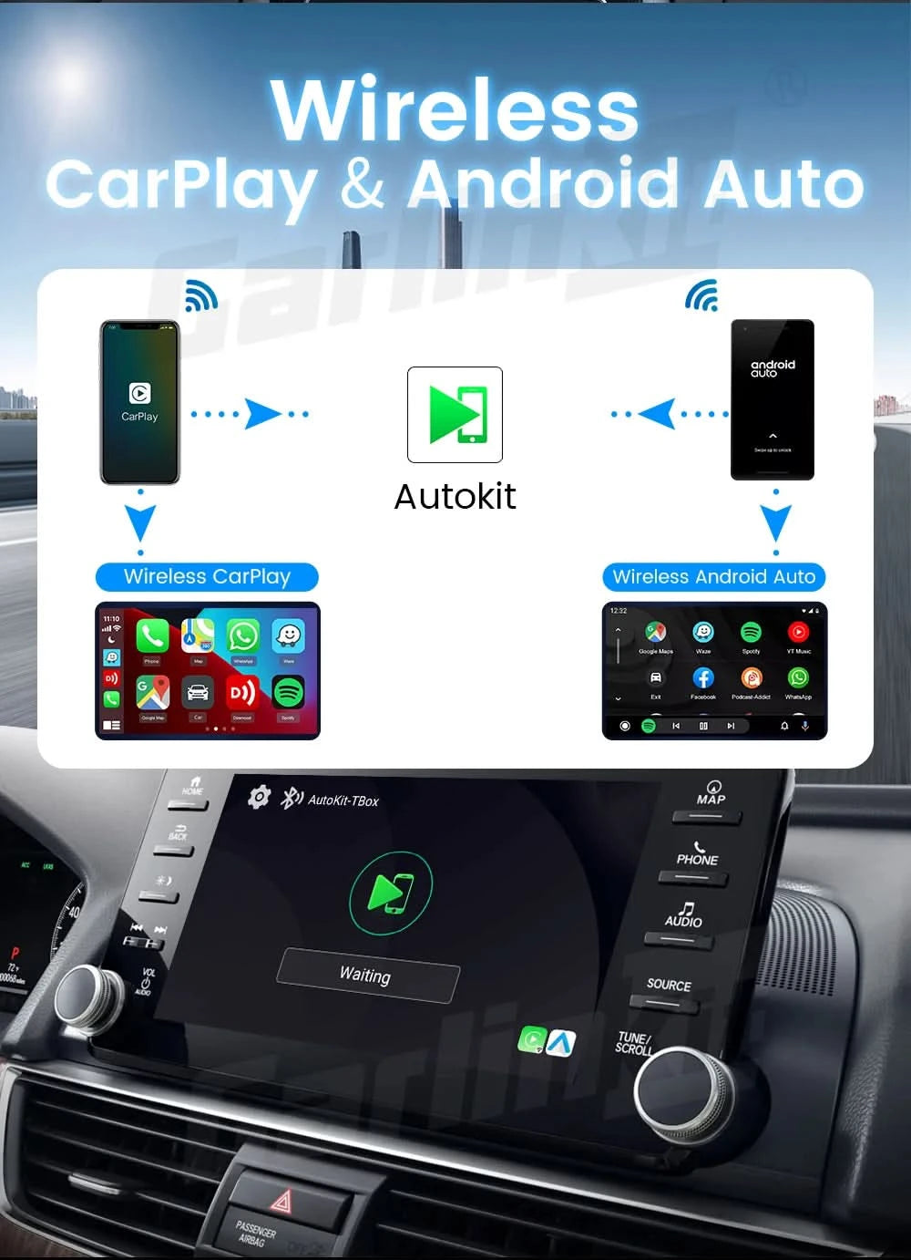 CarlinKit CarPlay Ai Box Android 13 Plus oder Android 11 Smart Car Box Android Auto Wireless CarPlay 4GLTE für Audi Mazda VW Haval