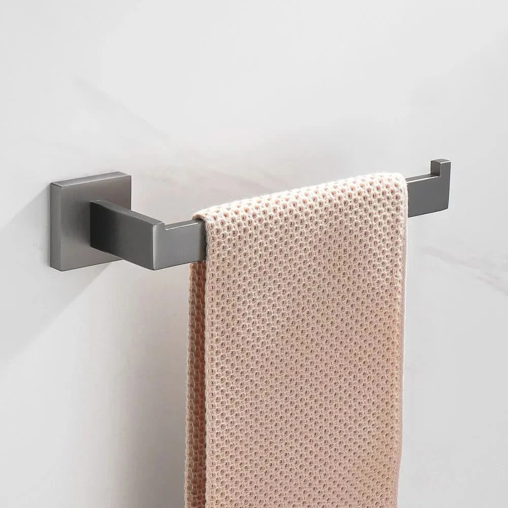 Gunmetal Stainless Steel Bathroom Accessorie Hardware Towel Rack,Toilet Paper Holder, Robe Hook, Towel Bar