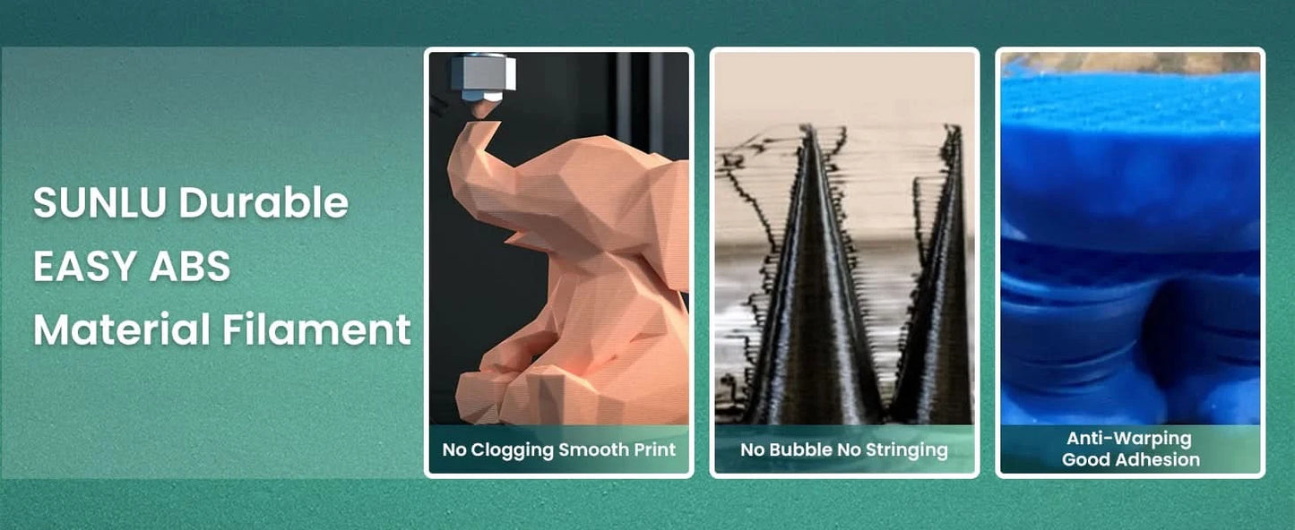 SUNLU 10KG 3D Filament PLA/PLA PLUS/PETG/Easy ABS Filament 1.75mm 10 Rollen 1KG sauber gewickeltes 3D-Drucker-Filament für 3D-Drucker