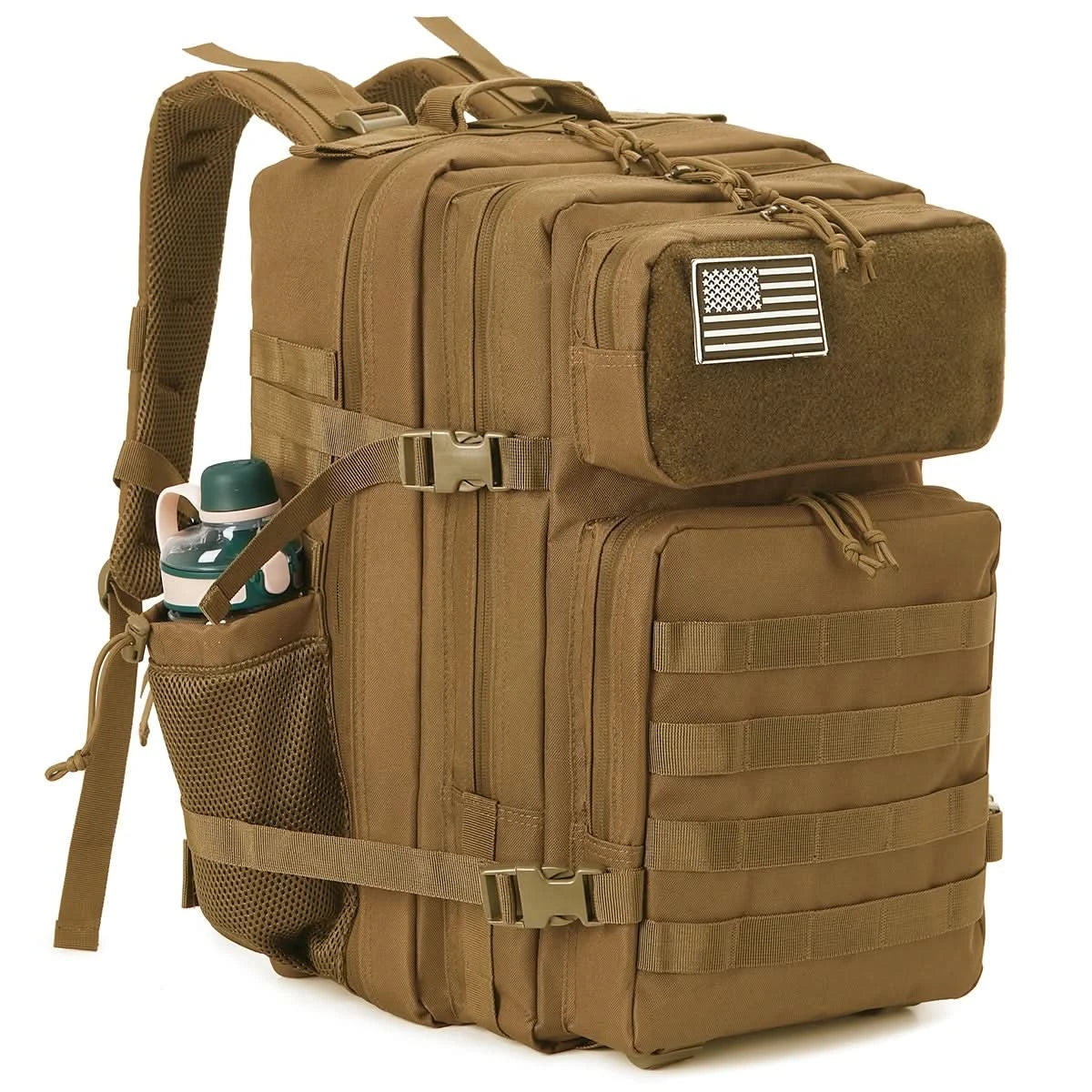 45L Taktischer Rucksack für Herren Outdoor Camping Ausrüstung Wanderrucksack Überlebensrucksack Reisetasche Schulranzen