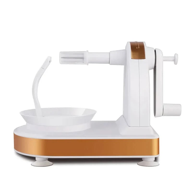 LMETJMA Multi-Function Apple Peeler Rotary Apple Pear Peeler Stainless Steel Apple Mango Potato Peeler with Suction Base JT185