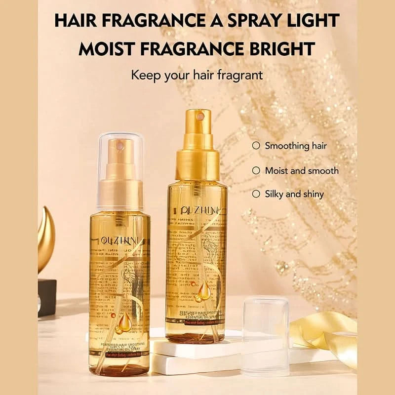 Haarpflege-Sprühöl, Nährend & Reparierend, Glattes Glänzendes Finish, Langanhaltender Duft, Einfache Anwendung für alle Haartypen