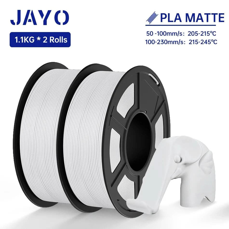 JAYO PETG/PLA/SILK/PLA Meta/PLA+/ABS 2 Rollen 3D-Drucker-Filament 1,75 mm Kreatives Modellmaterial für Kinder für 3D-Stift-Filament