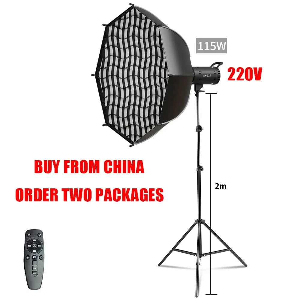 135W Photography LED Video Light  Daylight-Balanced Sun Lamp for Portrait Flash Studio Accessories Youtube Live