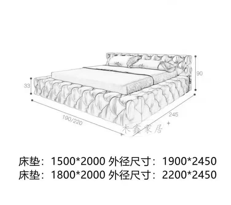 Queen Size Bed Frame European Designer Italian Girls Bed Frame Storage Wooden Cheap Muebles Para Dormitorio Nordic Furniture