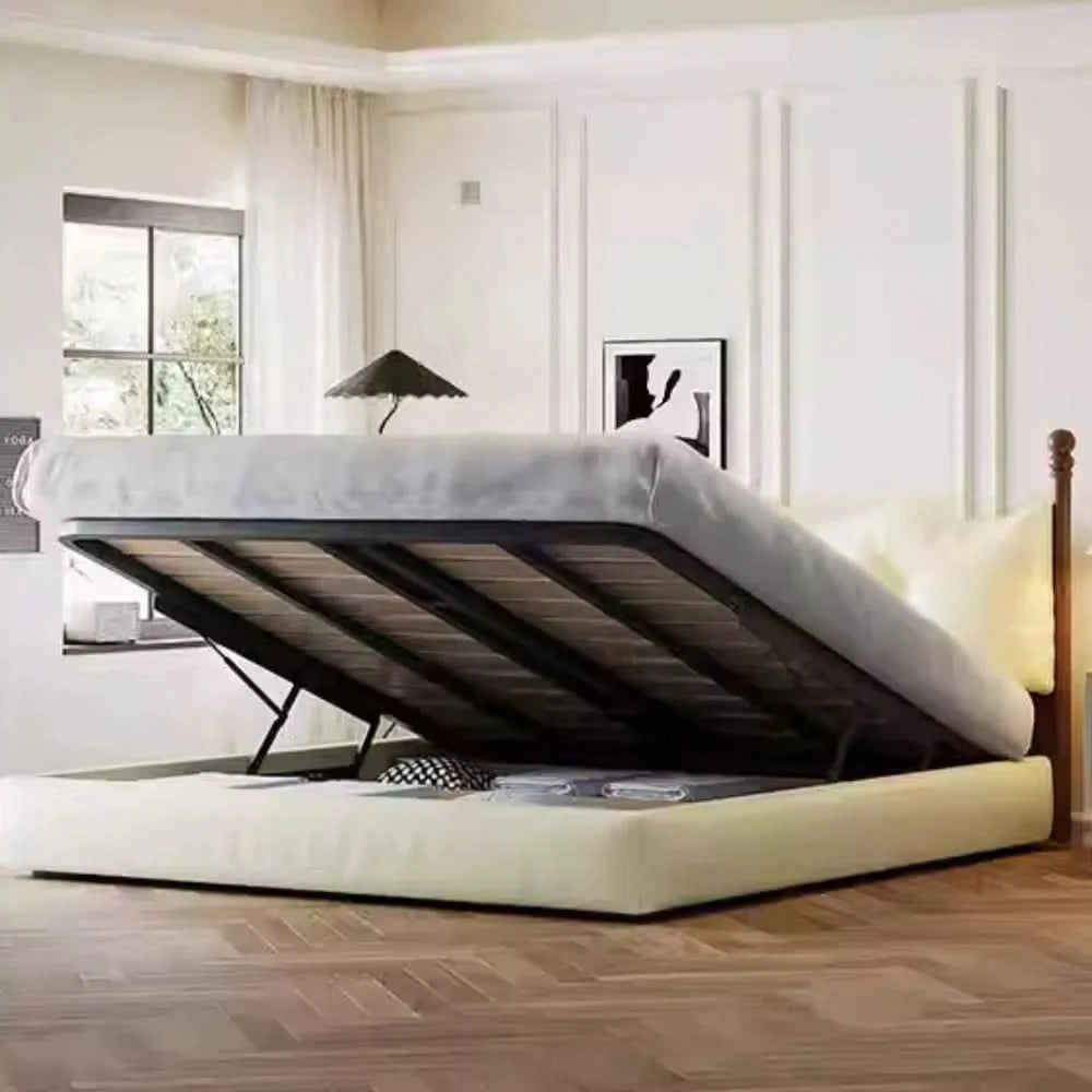 Fancy European Multifonction Beds Large Kids Room King Size Luxury Beds Storage Modern Meuble De Chambre Bedroom Decoration