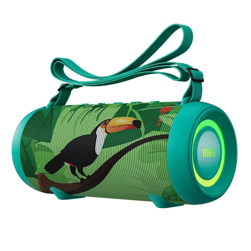 mifa A90 Green Bluetooth-Lautsprecher 60 W Ausgangsleistung Bluetooth-Lautsprecher mit Class-D-Verstärker Ausgezeichnete Bassleistung