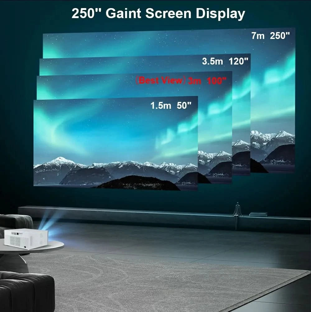 ThundeaL 2K 4K Full HD 1080P Projector TDA7W 32G Android WiFi Home Theater TDA7 Beam Projector Outdoor Meeting 3D Video Movie