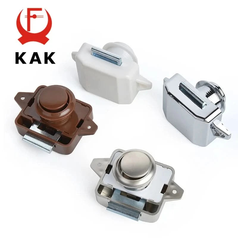 KAK 20 pieces RV Lock Push Lock for Camper Car RV Yacht Push Locks Furniture Cabinet Door Lock Hardware Child Safety Drawer Lock