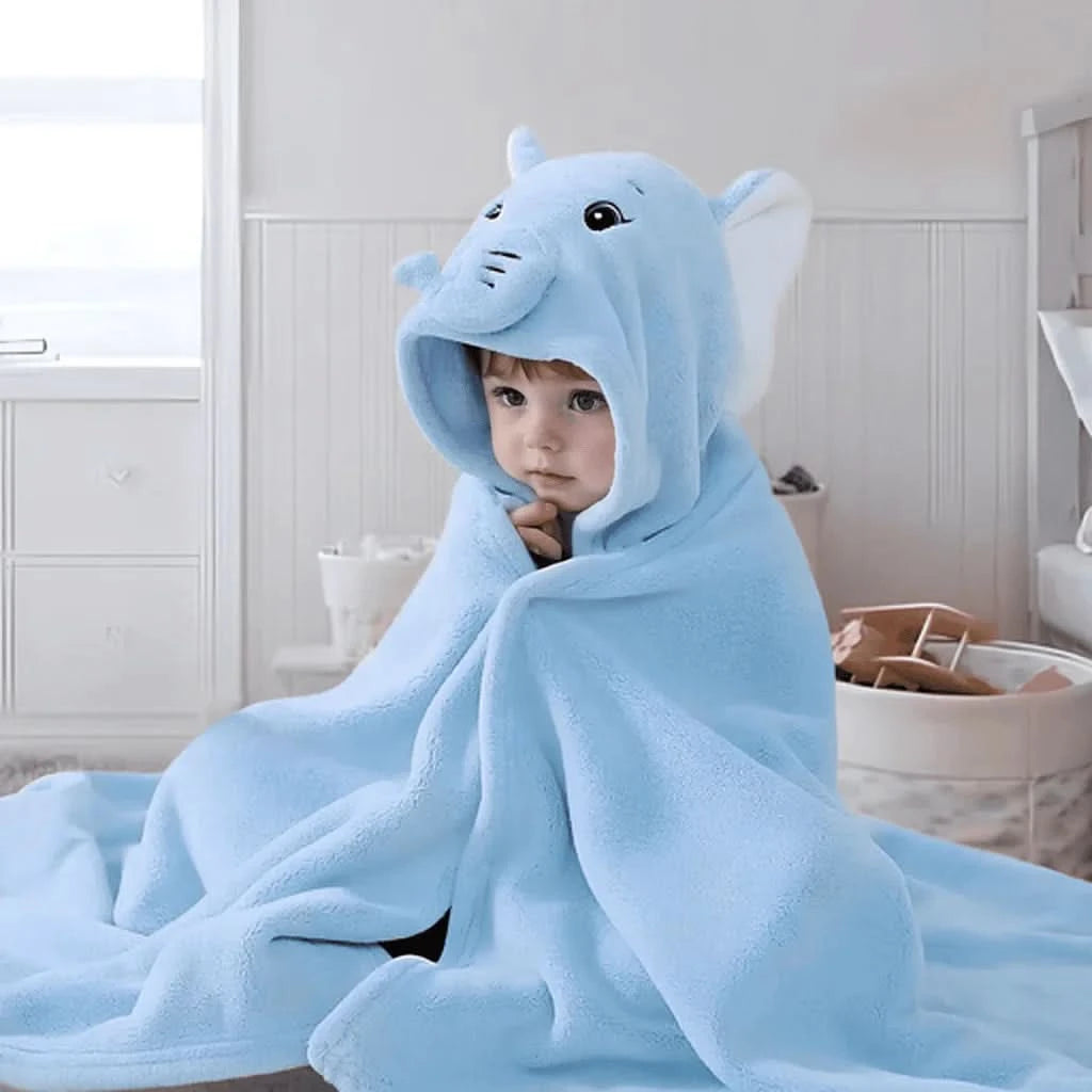 Kapuzen-Babyhandtuch für Neugeborene mit Ohren für Jungen und Mädchen 138*68cm --RISOVIT FTB0632