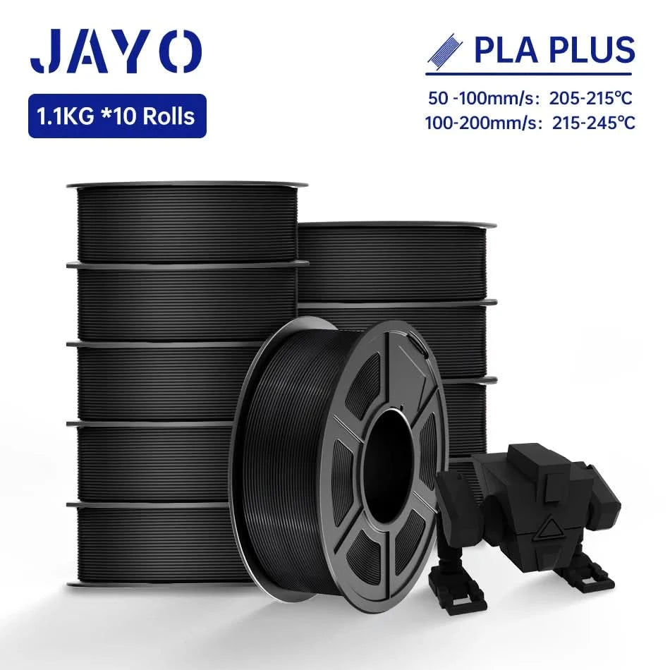 JAYO PLA / ABS / PETG / Silk / ASA / TPU / PLA+ Filament 10 Rollen 3D-Drucker-Filament 1.75MM 0.65/1/1.1KG sauber gewickeltes 3D-Filament