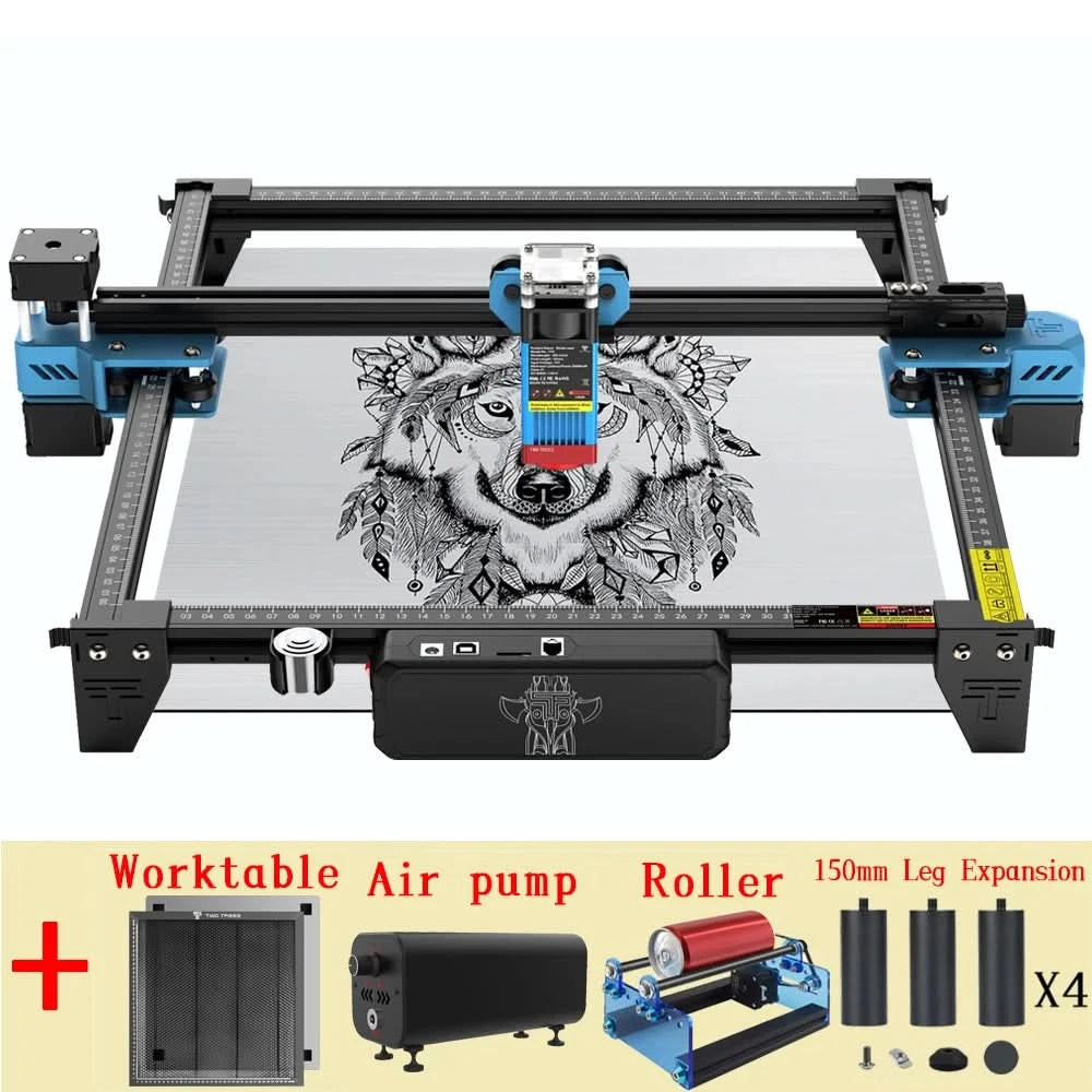 Twotrees 40W/80W Woodworking CNC Laser Engraver TTS PRO Wifi APP Control Metal Glass Ceramic Engraving Wood MDF Acrylic Cutting