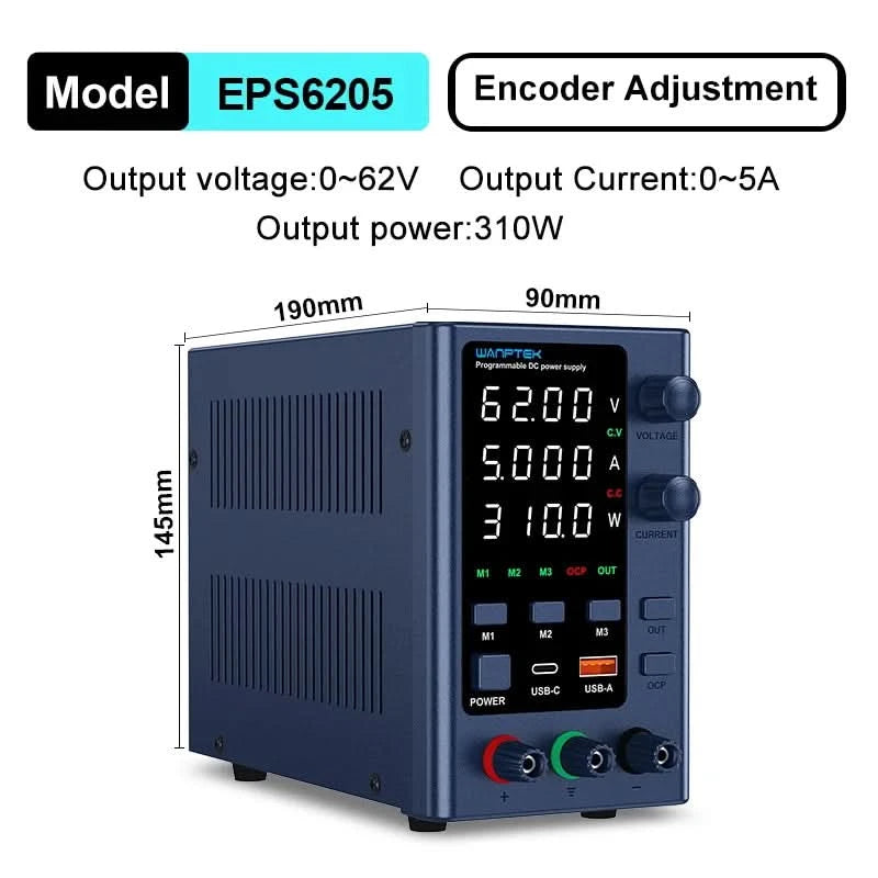 Wanptek Laboratory Power Supply Adjustable 30V 60V 120V For Phone Repair Regulated Lab Bench DC Power Supplies