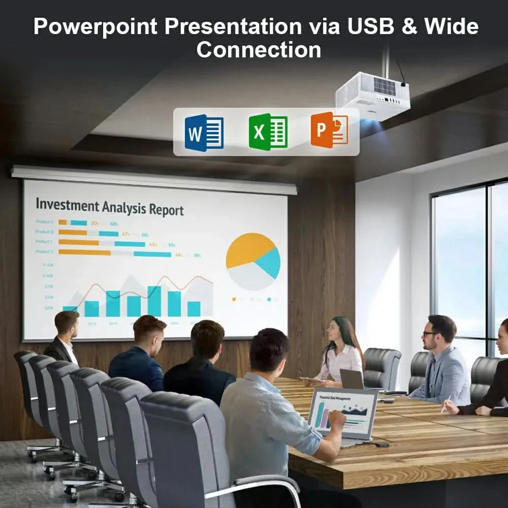 ThundeaL 2K 4K Full HD 1080P Projector TDA7W 32G Android WiFi Home Theater TDA7 Beam Projector Outdoor Meeting 3D Video Movie