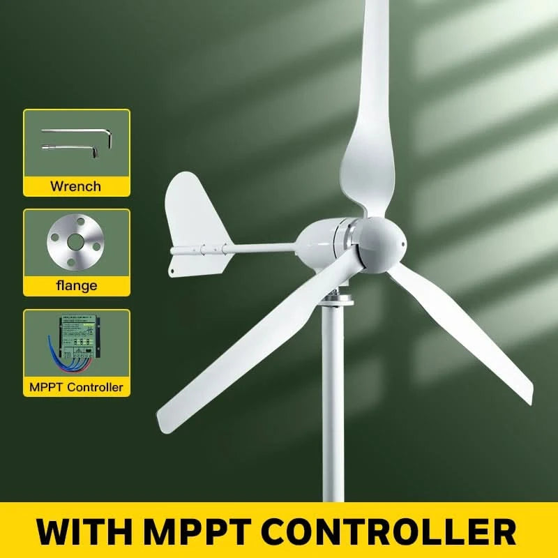 5000 W 2 kW Horizontale Windkraftanlage Generator 96 V 48 V 24 V Freie Energie Magnet Dynamo Starke Leistung 220 V Wechselrichter Ausgang für Zuhause