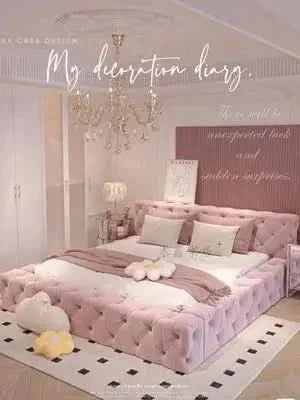 Queen Size Bed Frame European Designer Italian Girls Bed Frame Storage Wooden Cheap Muebles Para Dormitorio Nordic Furniture