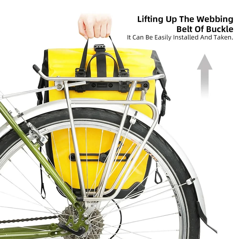 Rhinowalk Wasserdichte Fahrradtasche 20L/27L Reise Radtasche Korb Fahrrad Gepäckträger Hinten Sattel Tasche Fahrradtaschen & Packtaschen