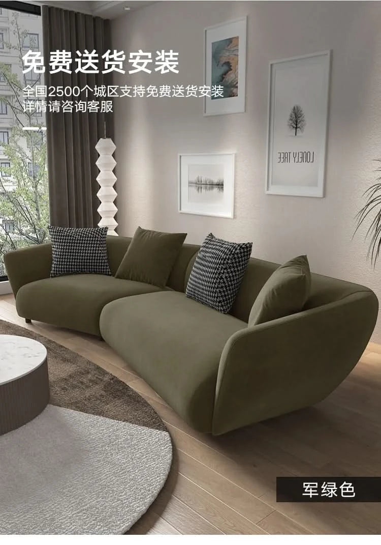 Outdoor Floor Living Room Sofas Curved Garden Lounge Minimalist Sofas Relaxing Hallway Cheap Luxury Wood Divano Home Furniture