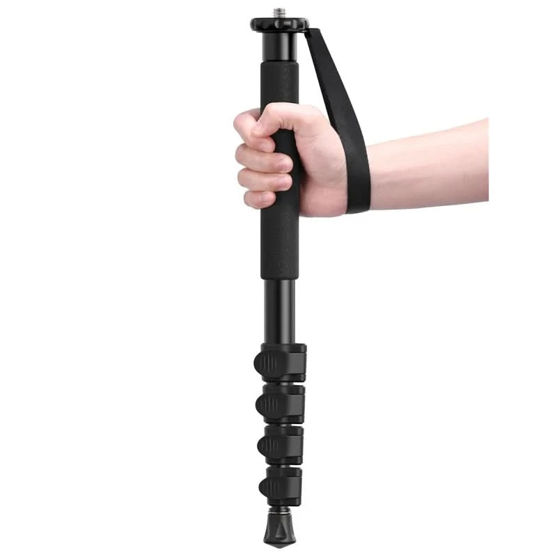 Ulanzi Leichtes Einbeinstativ Aluminium DSLR-Kamerastativ für 1/4''3/8'' Wanderungen Reisen Selfie-Stick Max. 155cm Verlängerung 5KG Belastung