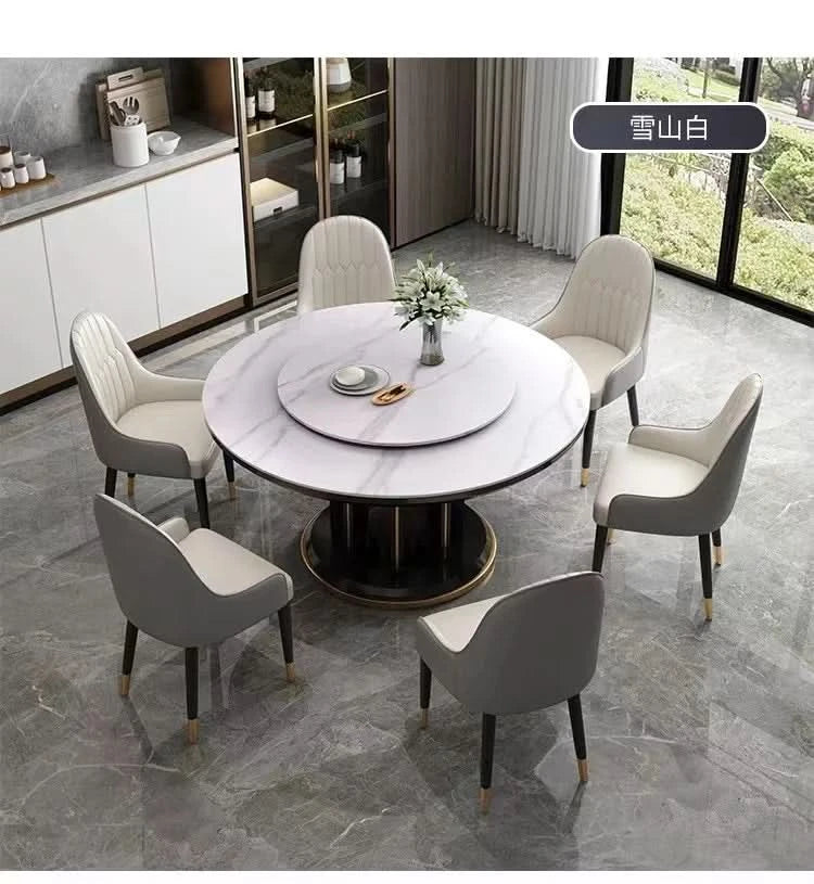 Round 6 People Dining Table Kitchen Living Room Dressing Dinning Table Set Coffee Hospitality Mesa Comedor Kitchen Furniture
