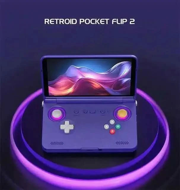 Retroid Pocket Flip 2 RP Flip 2 Retro Handheld-Spielkonsole Videospielkonsole 5,5'' AMOLED-Touchscreen PSP PS2 SD865 Android13