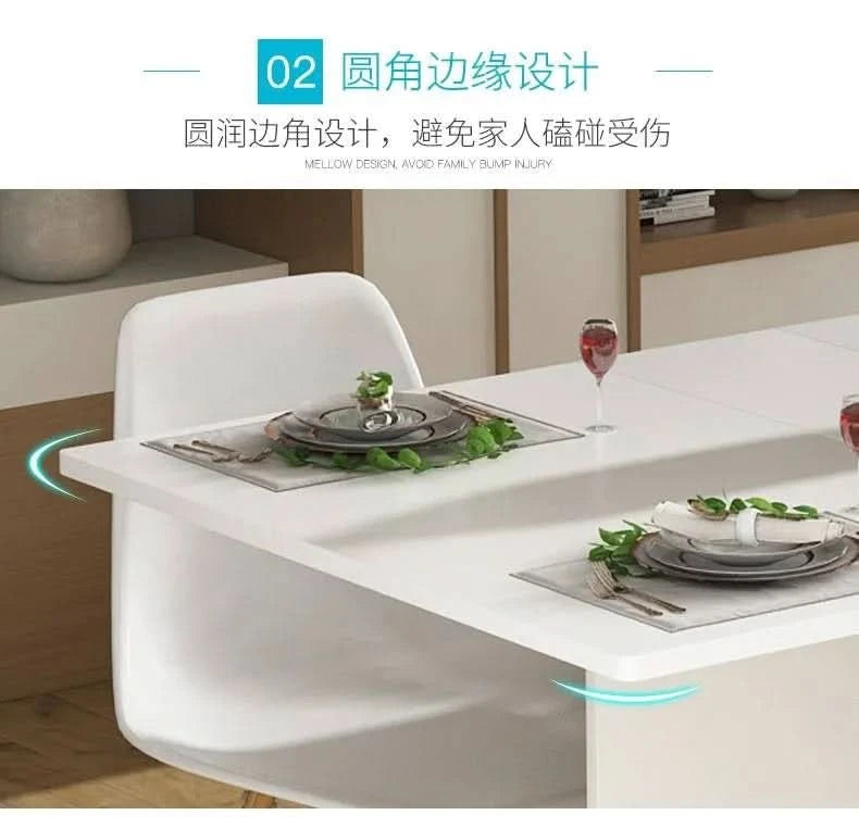 Quality Senior Dining Tables Modern Minimalist Foldable Rectangle Kitchen Table Sets Style Dining Room Furniture Esstisch