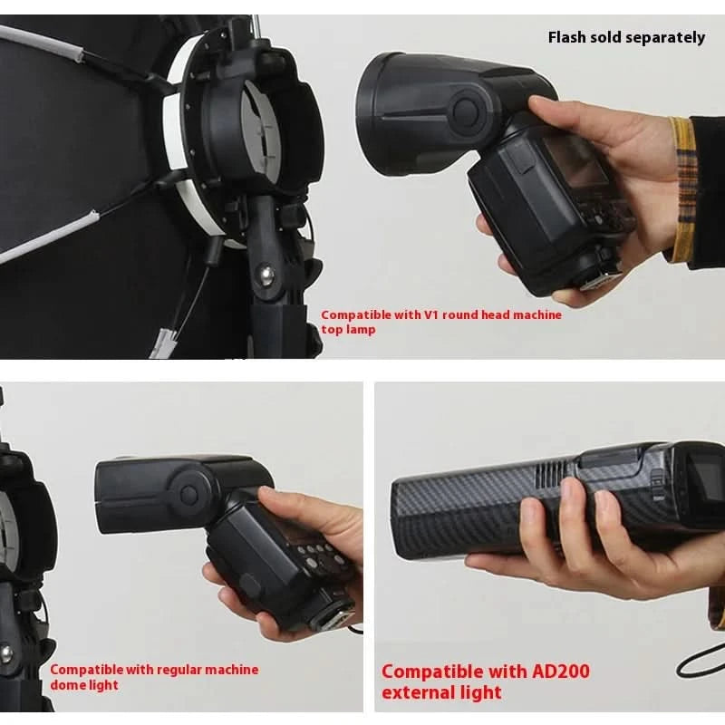 TRIOPO Softbox KX55CM KX 65CM 90CM Octagon Schirm-Leuchtbox für Godox AD200 V1 Speedlite Blitzlicht Fotostudio