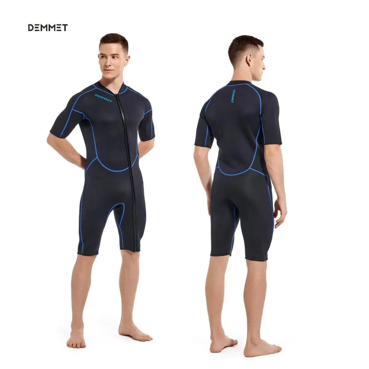Taucher-Neoprenanzug 1,5-3 mm, einteilig, Neopren, Herren und Damen, Ganzkörper-Neoprenanzug, Sonnenschutz, warm, Badeanzug, Schwimmen, Surfen, Schnorcheln
