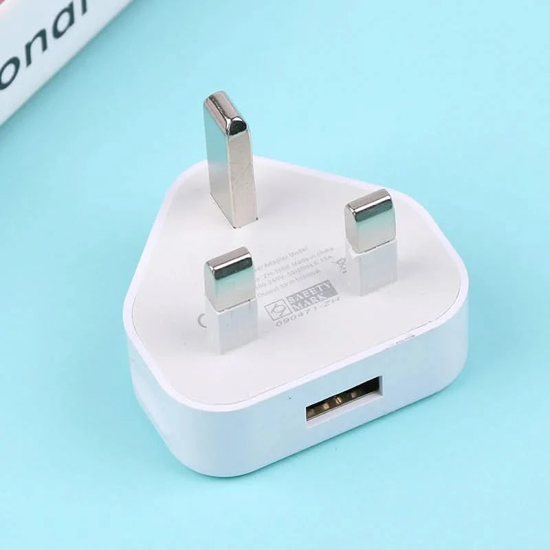 HUAHUA2025 NEU 1 Stk. Dual Port Schnellladegerät 5 V/2,1 A, UK 3-Pol Wandadapter für Telefone & Tablets, Multi-Geräte USB Lade-Hub